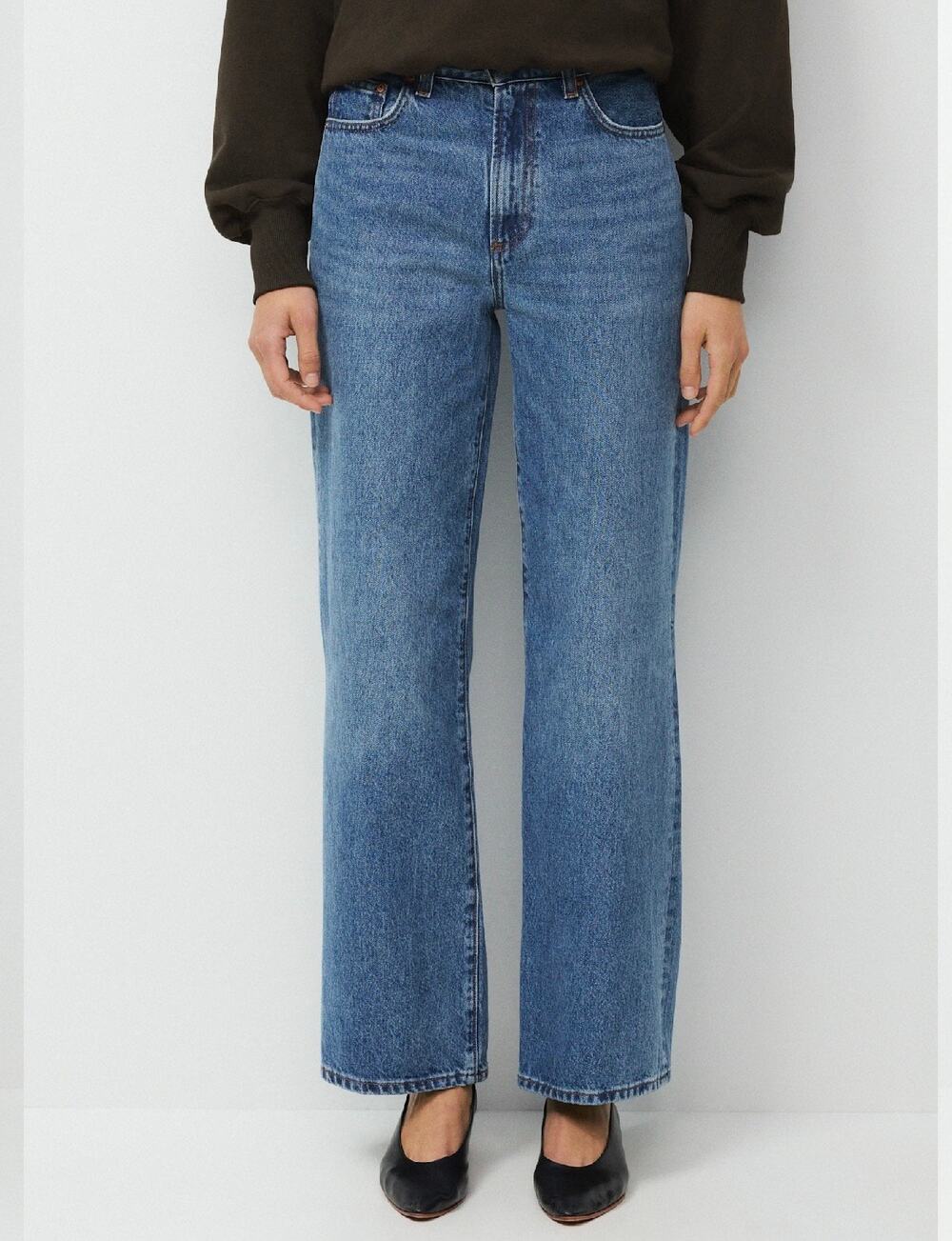 Aritzia Denim Forum The Farrah Hi-rise Wide Leg Jeans Size 30